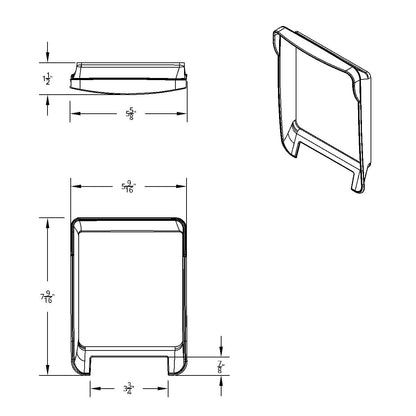 Left Gauge Dash Panel Trim For 2006+ Kenworth