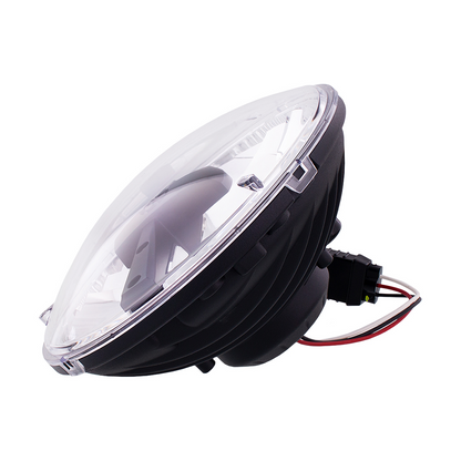 ULTRALIT - 5 High Power LED 7" Dual Function Headlight - Black