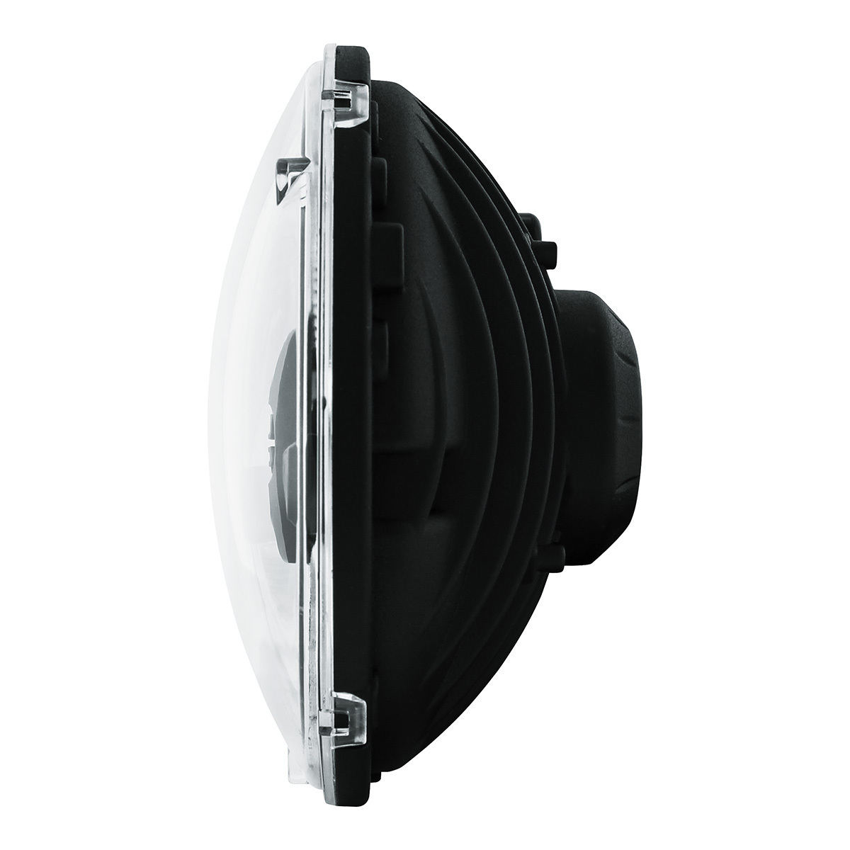 ULTRALIT - 5 High Power LED 7" Dual Function Headlight - Black