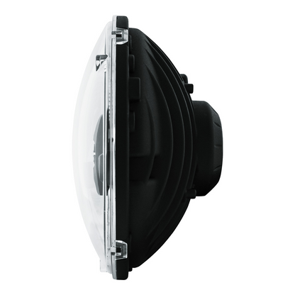 ULTRALIT - 5 High Power LED 7" Dual Function Headlight - Black