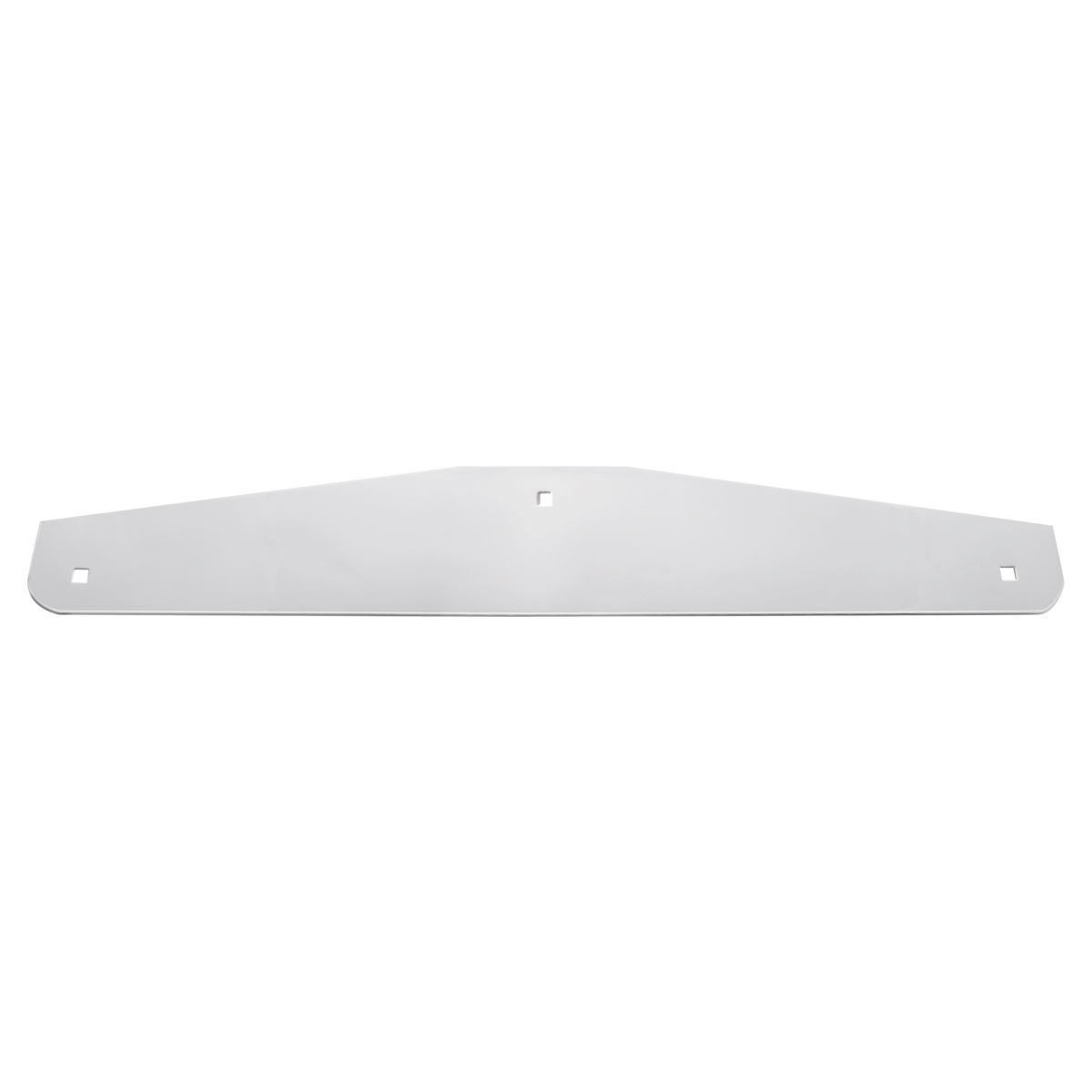4" X 24" Chrome Standard Bottom Mud Flap Plate - Bolt Thru