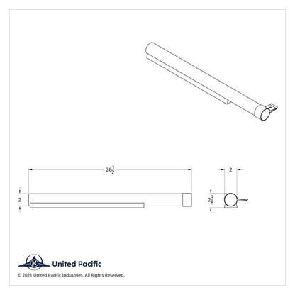 430 Stainless Steel Quarter Fender 2" Tube Bracket With Hardware