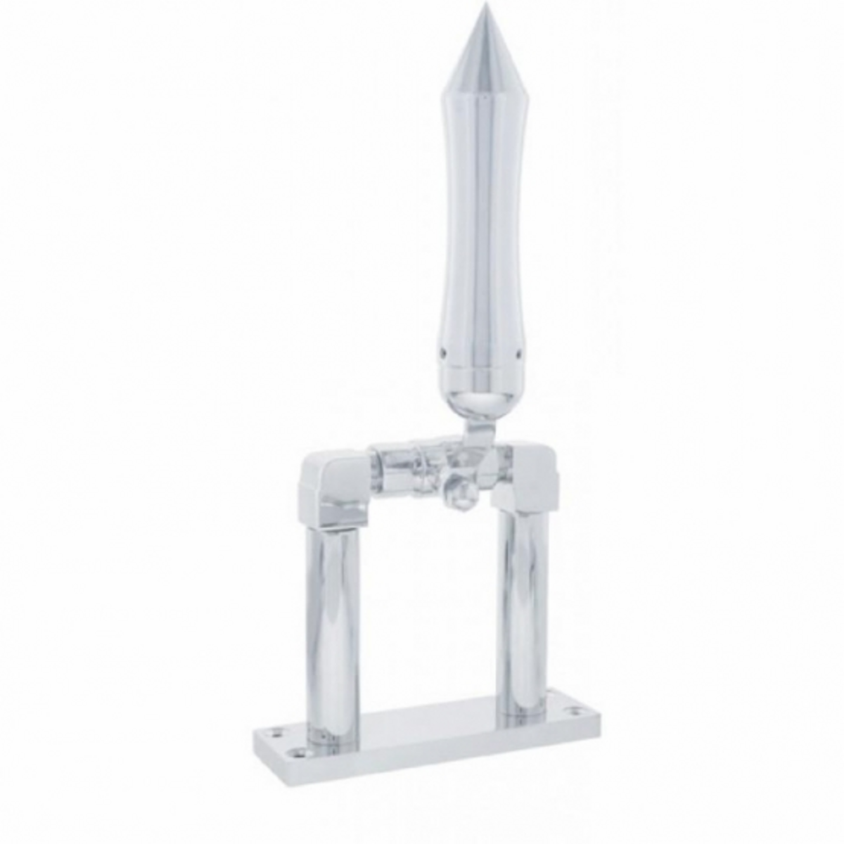 4" Chrome Air Horn Lever Set With "Talladega" Grip